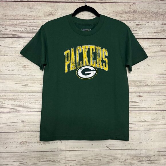 NWT Fanatics NFL Pro Line Green Bay Packers Graphic T Youth Medium - Picture 1 of 5